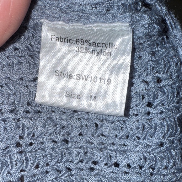 Elan Gray Off-the-Shoulder Sweater - Picture 8 of 8